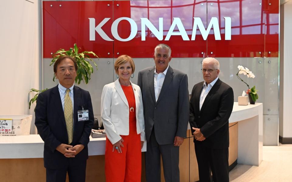 Congresswoman Lee with Consulate-General and Konami Executive Team
