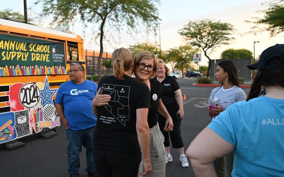 Congresswoman Lee at annual Fill the Bus event