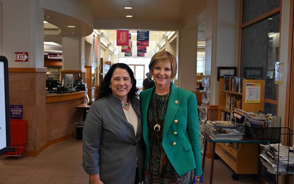 Congresswoman Lee with SBA Administrator Isabel Guzman